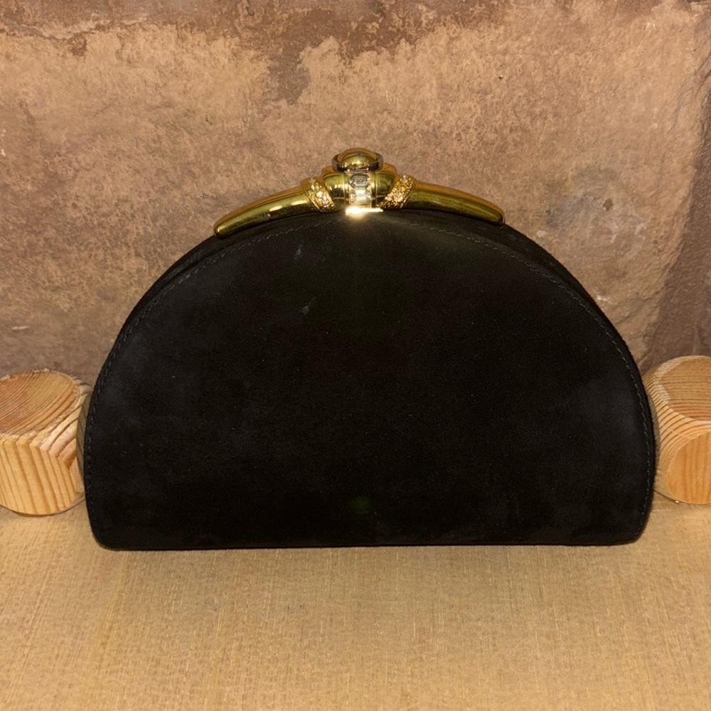 Rodo Velvet Minaudière - Black - Picture 2 of 6